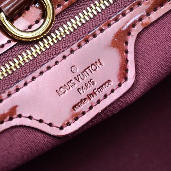 LOUIS VUITTON Wilshire PM Hand Bag Monogram Vernis Rouge Fauviste - Picture 10 of 14